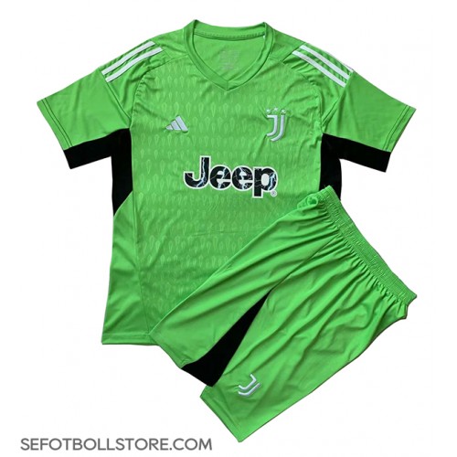 Juventus Målvakt Replika babykläder Bortaställ Barn 2023-24 Kortärmad (+ korta byxor)